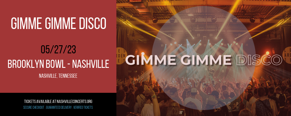 Gimme Gimme Disco at Brooklyn Bowl at Brooklyn Bowl