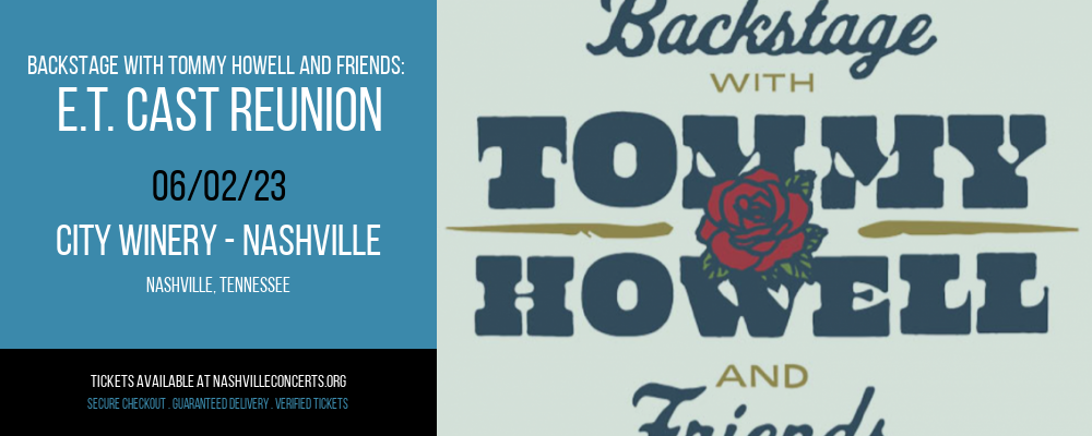 Backstage With Tommy Howell and Friends at City Winery