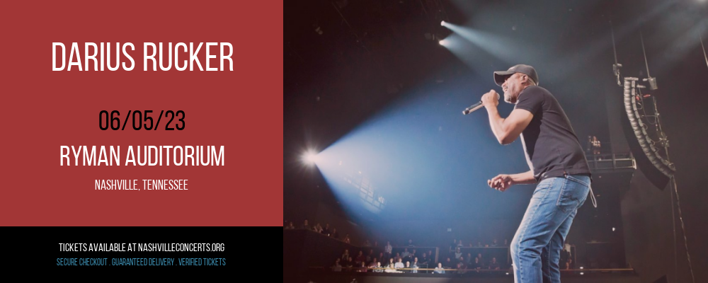 Darius Rucker at Ryman Auditorium at Ryman Auditorium