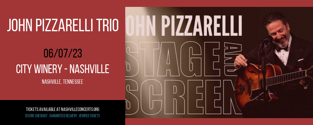 John Pizzarelli Trio at City Winery at City Winery