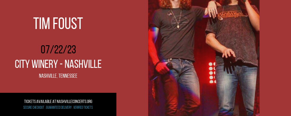 Tim Foust at City Winery at City Winery