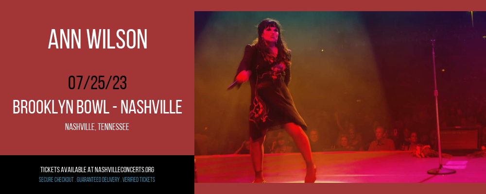 Ann Wilson at Brooklyn Bowl at Brooklyn Bowl